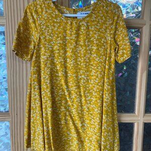 Toddler's 4T Old Navy Yellow Floral Sundress Hippy Lightweight Adorable